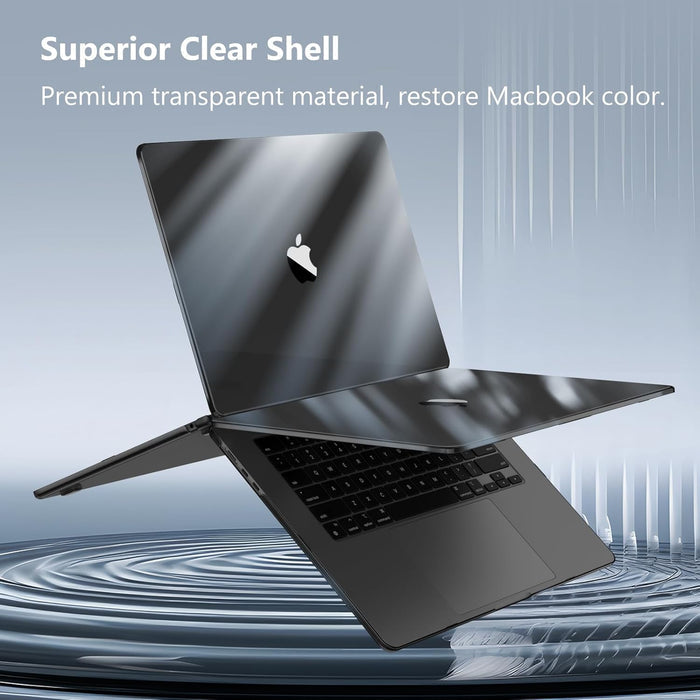 MacBook Air 15 Inch M5/M4/M3/M2 Chip (A3448/A3241/A3114/A2941) Protective Snap-On Hard Shell Case | Fintie