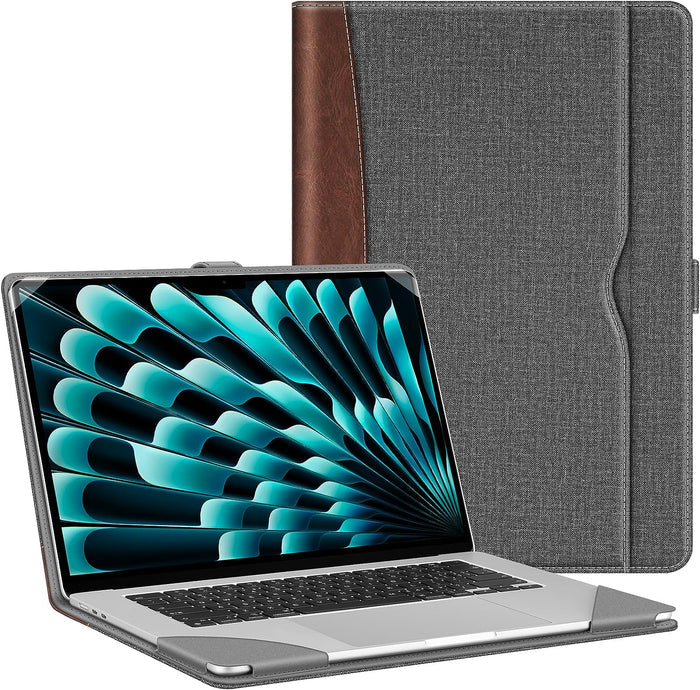 MacBook Air 15 Inch with M5/M4/M3/M2 Chip (Model A3448/A3241/A3114/A2941) Sleeve Case Folio Book Cover | Fintie