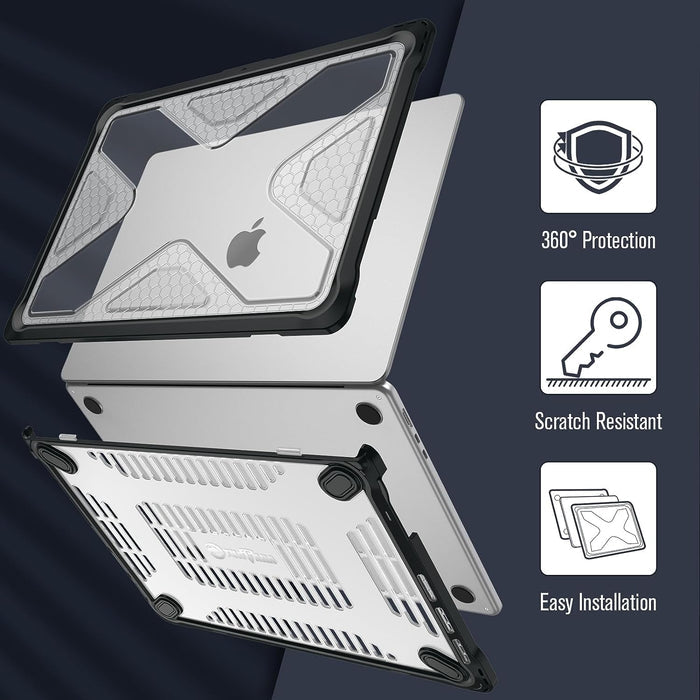MacBook Air 15.3" (M5/M4/M3/M2, A3448/A3241/A3114/A2941) Heavy-Duty Rugged Case | Fintie