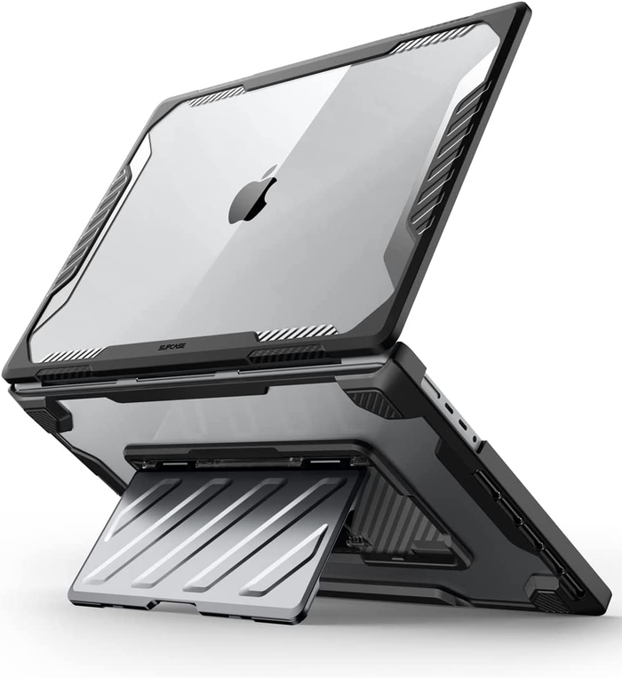 MacBook Pro 16 inch (2026-2021) Unicorn Beetle PRO Case Cover with Kickstand-Black