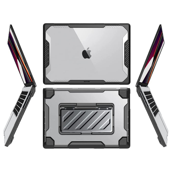 MacBook Pro 16 inch (2026-2021) Unicorn Beetle PRO Case Cover with Kickstand-Black