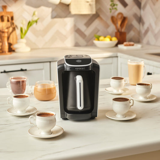 Machine à café turc Karaca Hatır Neo avec lait – Porcelain White