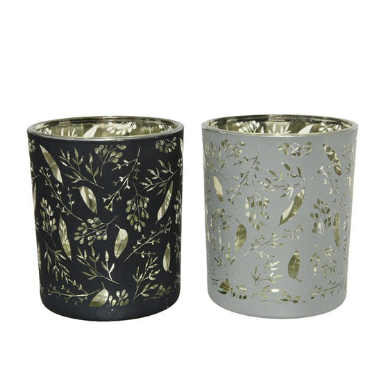Matt Cut Leaf Tealight Holders