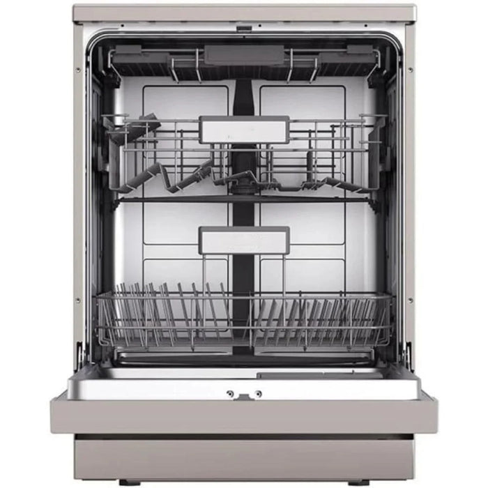 MEC Free Stand Dishwasher A+++, 15Sets, 3Spray, 3Racks, 7Programs, VDE Plug, Auto Door, Silver
