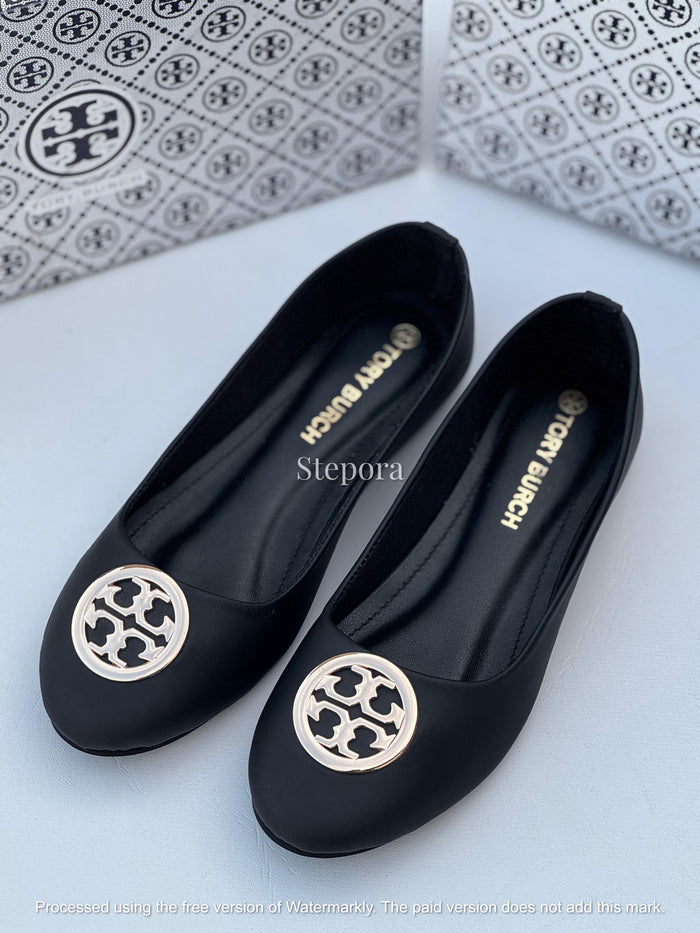 Metallic Medallion Ballet Flats