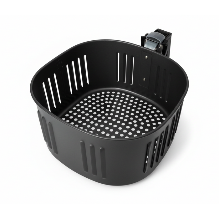 Milex Easy-Load Fry Basket for Power Air Fryer XXXL – Black Non-Stick Replacement Basket