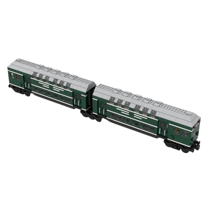 MOC - 139977 German Doppelstockwagen train car vagon Klemmbausteine - LesDiy - Klemmbausteine