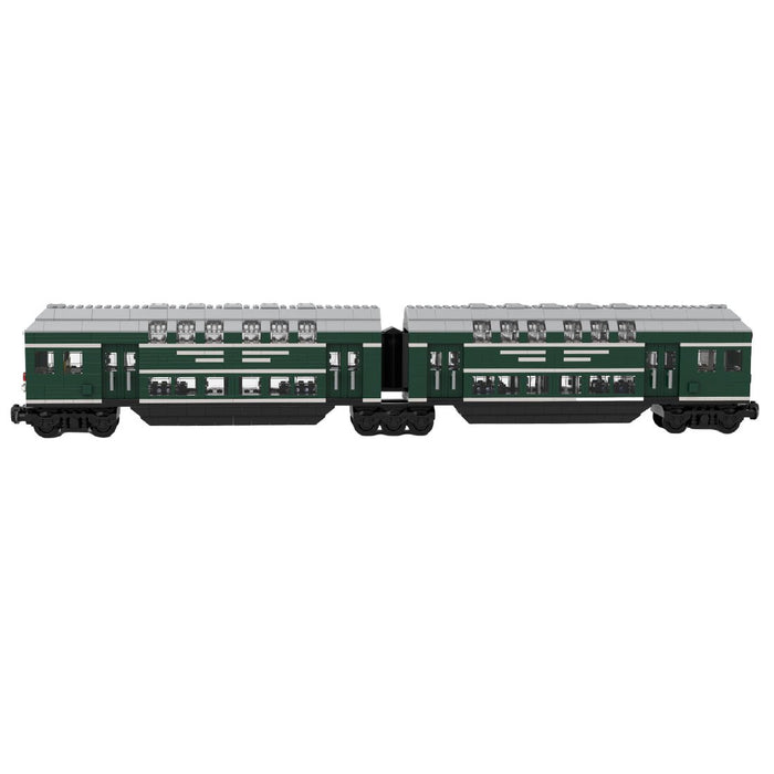 MOC - 139977 German Doppelstockwagen train car vagon Klemmbausteine - LesDiy - Klemmbausteine