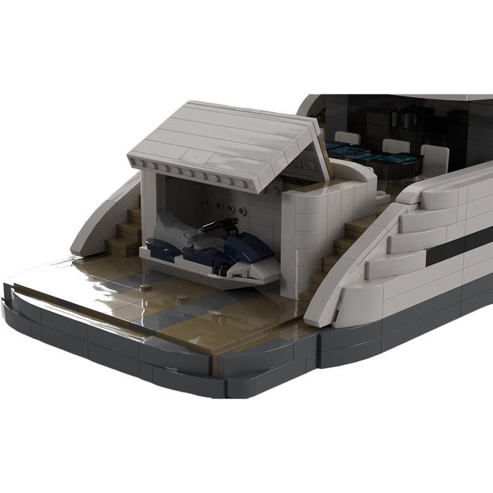 MOC - 157092 Super - Luxusyacht Klemmbausteine - LesDiy - Klemmbausteine