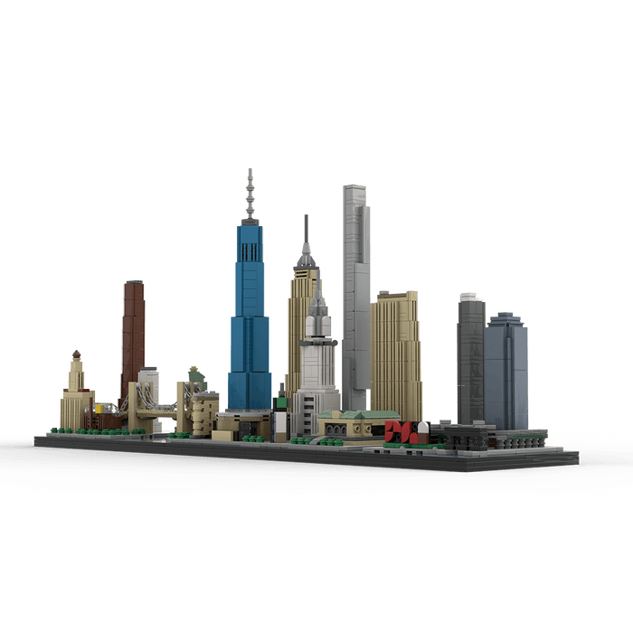 MOC - 171090 1/2000 ScaleNew York City Skyline Klemmbausteine - LesDiy - Klemmbausteine