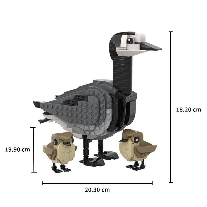 MOC - 174477 Barnacle goose and goslings Klemmbausteine - LesDiy - Klemmbausteine