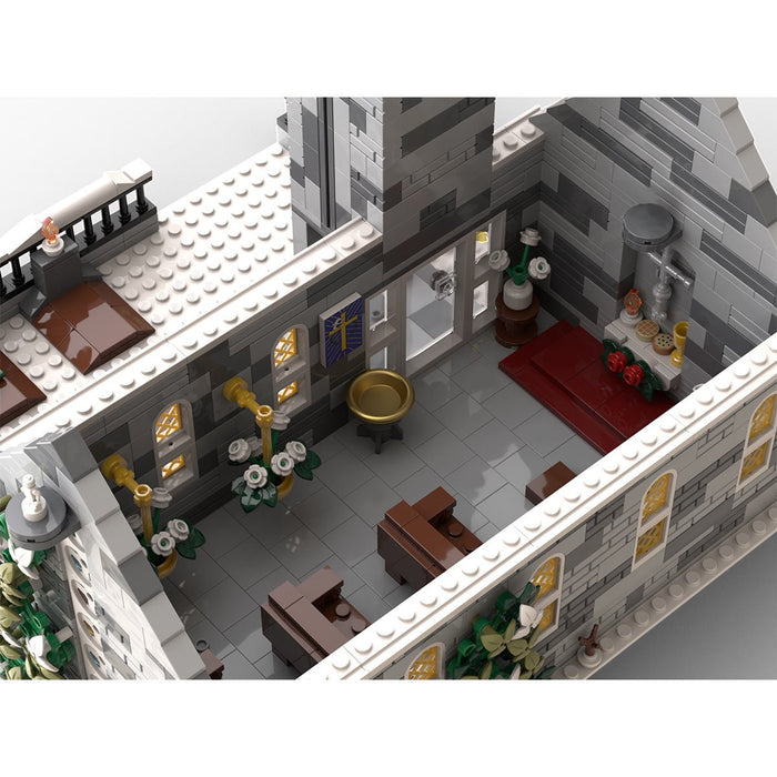 MOC - 199733 Winter Village Church Klemmbausteine - LesDiy - Klemmbausteine