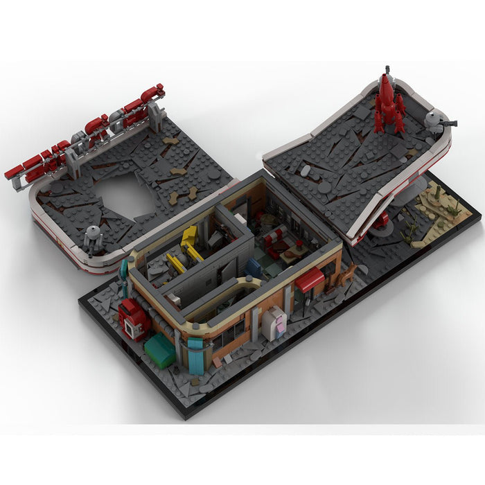 MOC - 207430 Fallout Red Rocket Gas Station Klemmbausteine - LesDiy - Klemmbausteine