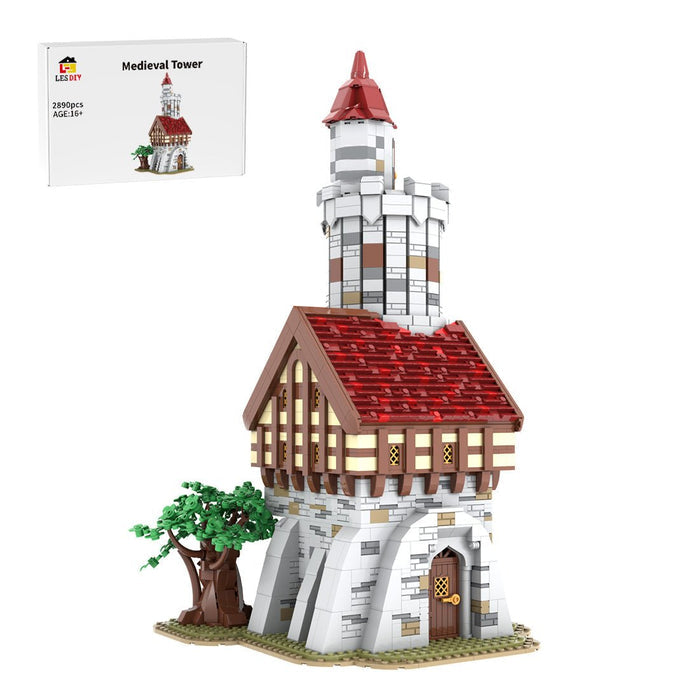 MOC-212258 Medieval Tower Klemmbausteine-LesDiy-Klemmbausteine