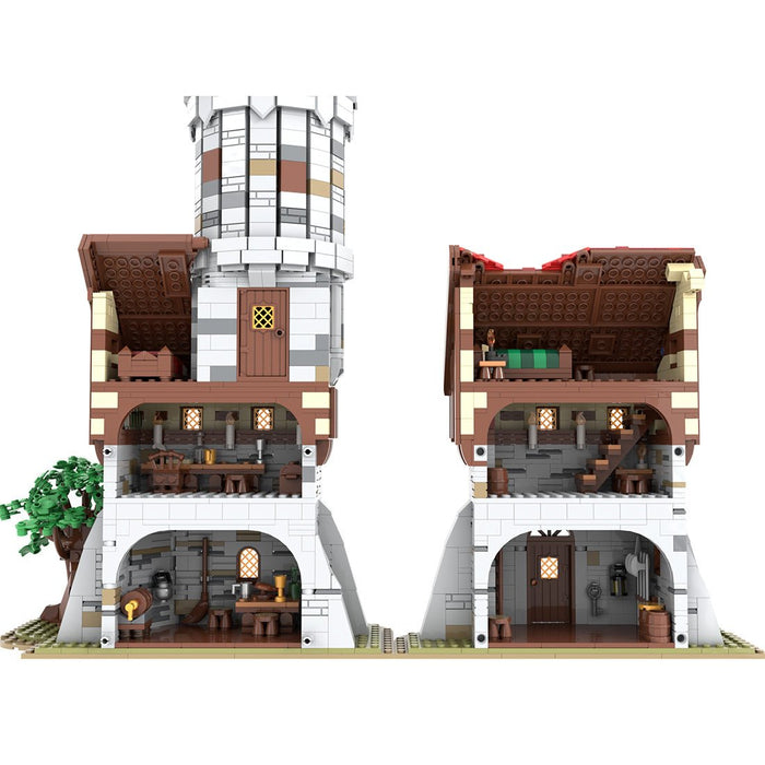 MOC-212258 Medieval Tower Klemmbausteine-LesDiy-Klemmbausteine