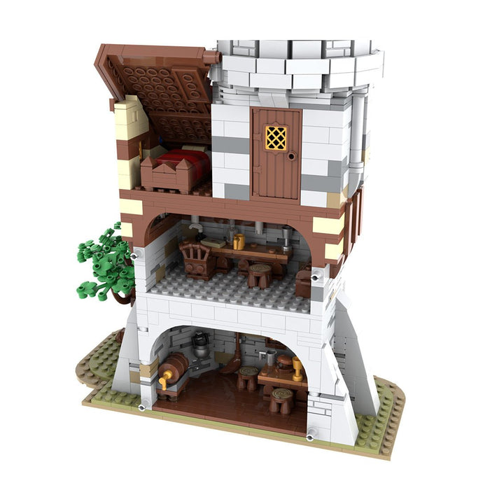 MOC-212258 Medieval Tower Klemmbausteine-LesDiy-Klemmbausteine