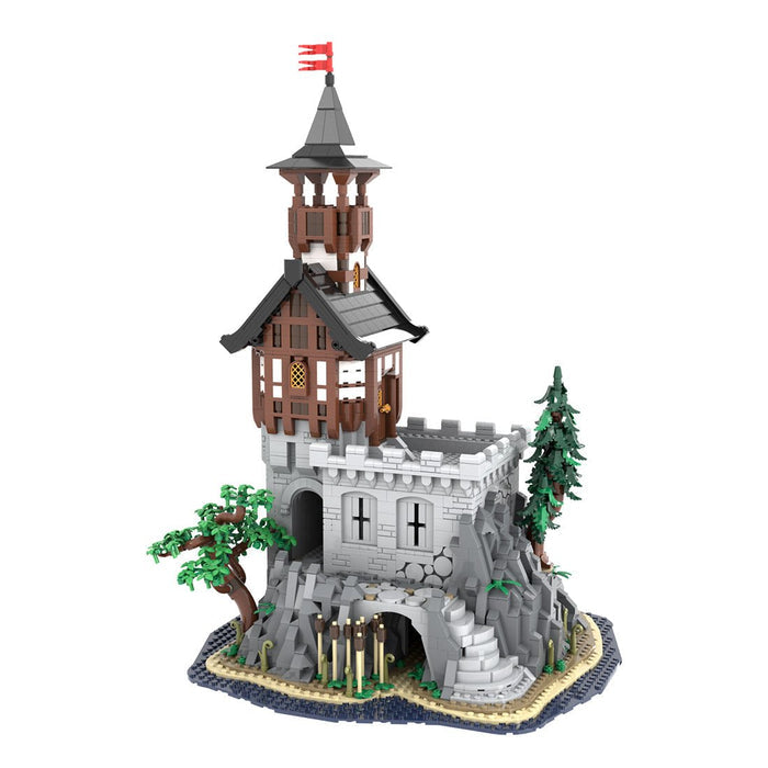 MOC-227229 Medieval Rock Tower Klemmbausteine-LesDiy-Klemmbausteine