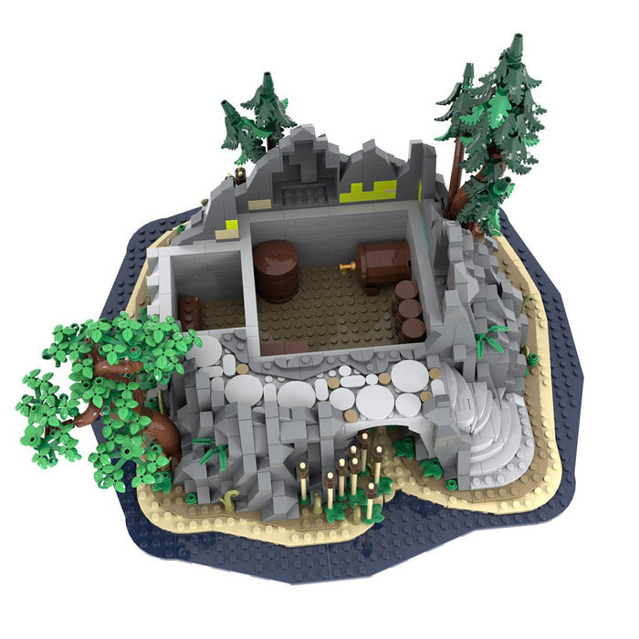 MOC-227229 Medieval Rock Tower Klemmbausteine-LesDiy-Klemmbausteine