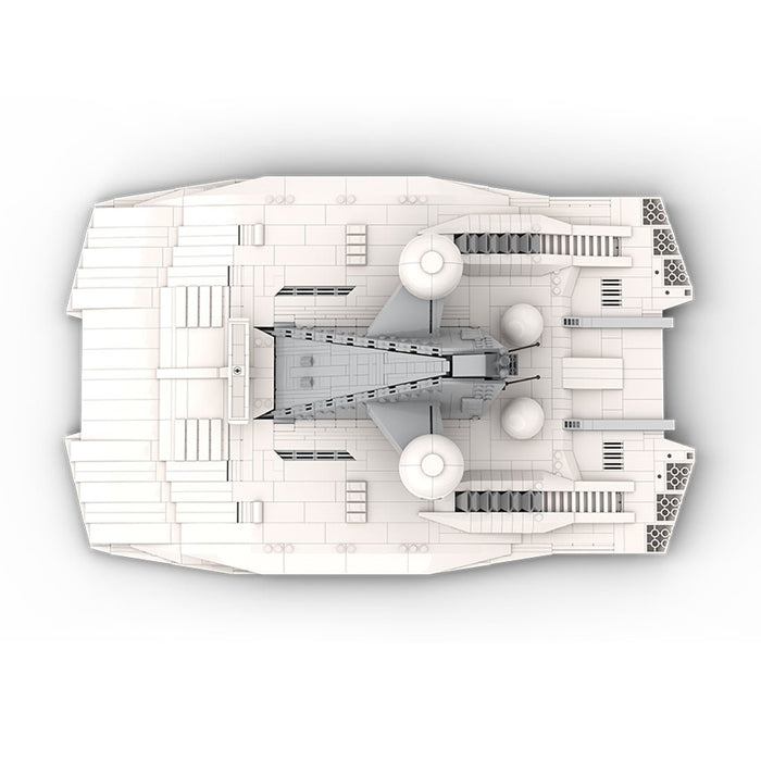 MOC - 230069 1/38 Scale Ultra MEGA Yacht - Part 11 Module 18 Hardtop Klemmbausteine - LesDiy - Klemmbausteine