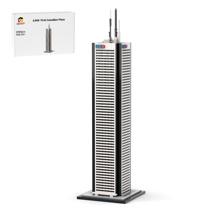 MOC - 243505 First Canadian Place 1:800 Scale Klemmbausteine - LesDiy - Klemmbausteine