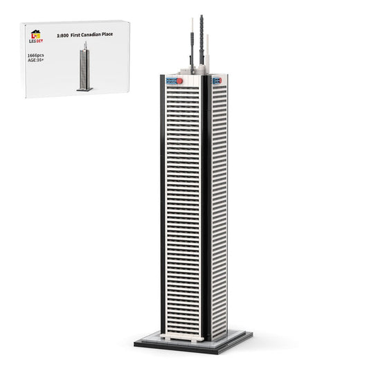 MOC - 243505 First Canadian Place 1:800 Scale Klemmbausteine - LesDiy - Klemmbausteine