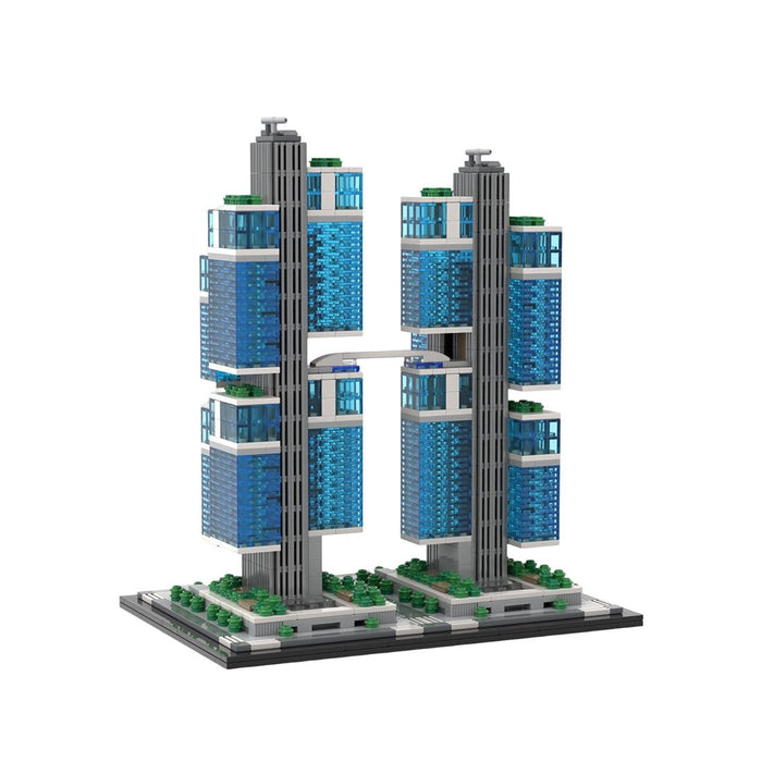 MOC - 244414 DJI Sky City 1:800 Scale Klemmbausteine - LesDiy - Klemmbausteine