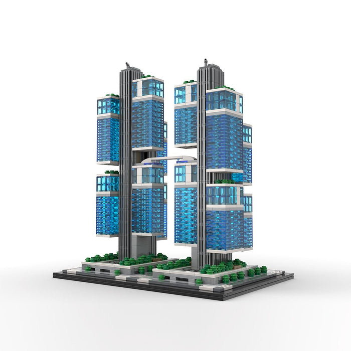 MOC - 244414 DJI Sky City 1:800 Scale Klemmbausteine - LesDiy - Klemmbausteine
