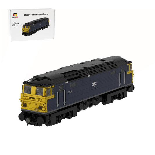 MOC - 246227 Class 47 BR Blue Livery | 8 stud Width | Power Functions Klemmbausteine - LesDiy - Klemmbausteine