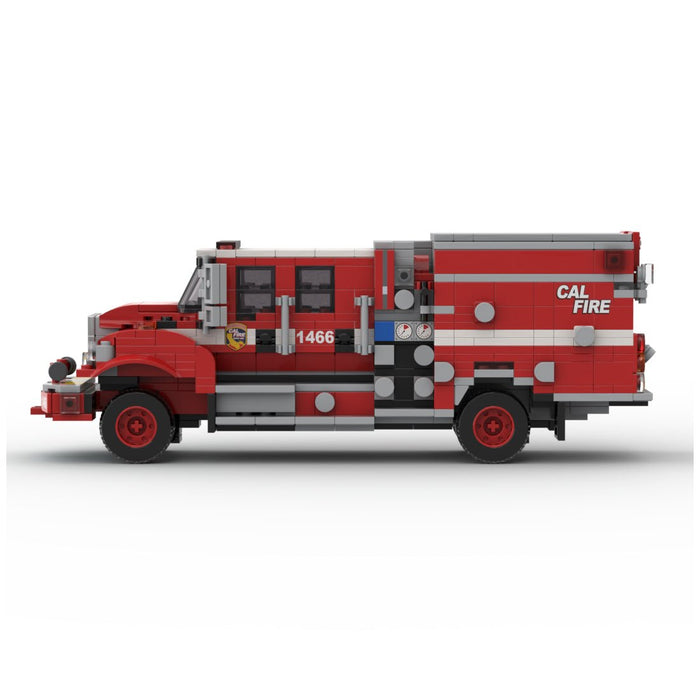 MOC - 252484 2018 BME Intl. Type III Brush Engine CAL FIRE Klemmbausteine - LesDiy - Klemmbausteine
