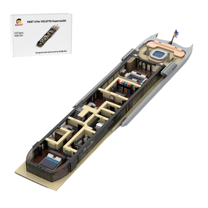 MOC - 254412 VELETTA Superyacht Part 4 Klemmbausteine - LesDiy - Klemmbausteine