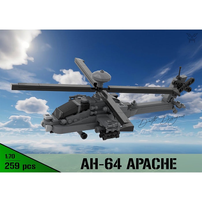 MOC - 254665 1:70 Scale Boeing | AH - 64 APACHE Klemmbausteine - LesDiy - Klemmbausteine