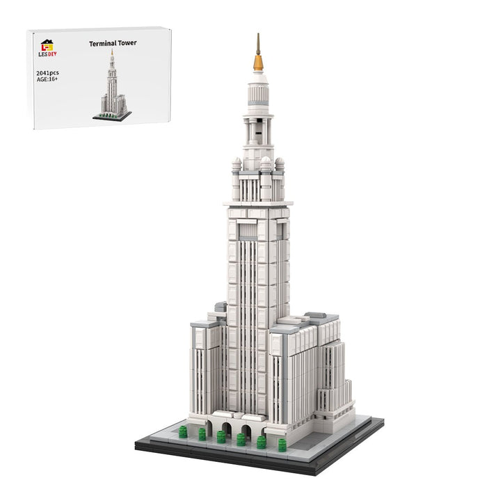 MOC-254906 Terminal Tower 1:800 Scale Klemmbausteine-LesDiy-Klemmbausteine