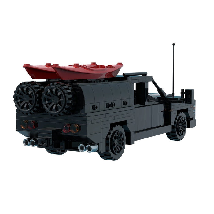 MOC-256628 Revive Caravans Bushtamer MK2 + Dino Motors T-rex Super Duty Facelift Klemmbausteine-LesDiy-Klemmbausteine