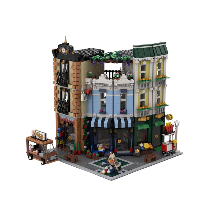 MOC - 256881 Holiday Corner Street Klemmbausteine - LesDiy - Klemmbausteine