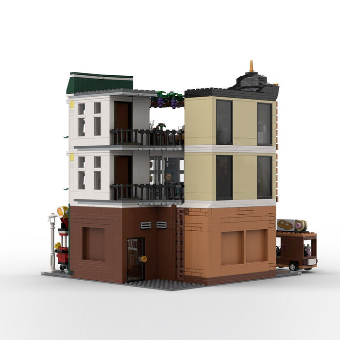 MOC - 256881 Holiday Corner Street Klemmbausteine - LesDiy - Klemmbausteine