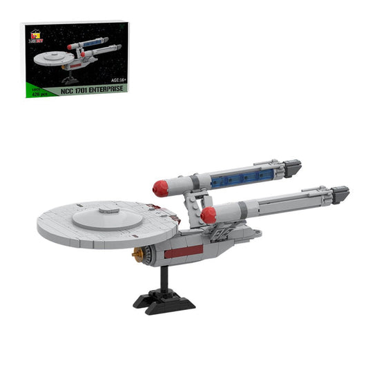 MOC - 261221 1:1500 Scale Star Trek NCC 1701 ENTERPRISE Klemmbausteine - LesDiy - Klemmbausteine