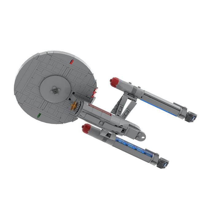 MOC - 261221 1:1500 Scale Star Trek NCC 1701 ENTERPRISE Klemmbausteine - LesDiy - Klemmbausteine