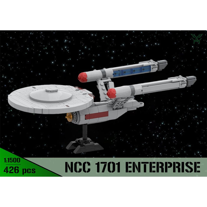 MOC - 261221 1:1500 Scale Star Trek NCC 1701 ENTERPRISE Klemmbausteine - LesDiy - Klemmbausteine