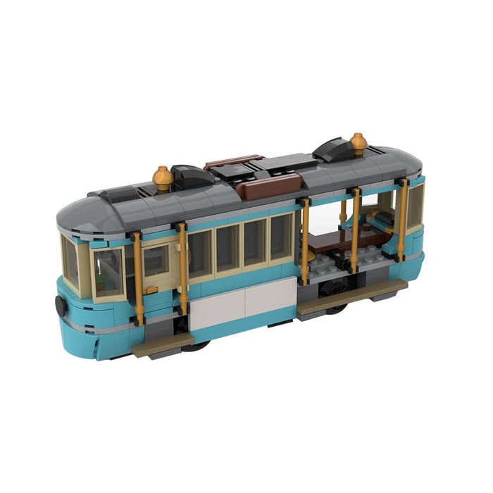 MOC-267158 Classic Beach Tram Klemmbausteine-LesDiy-Klemmbausteine