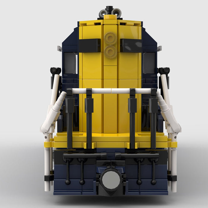 MOC - 79701 Santa Fe GP9 Klemmbausteine - LesDiy - Klemmbausteine