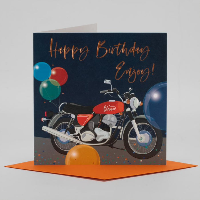 Motorbike Birthday Greetings Card
