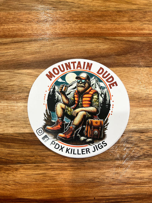 Mountain Dude 4" Sticker