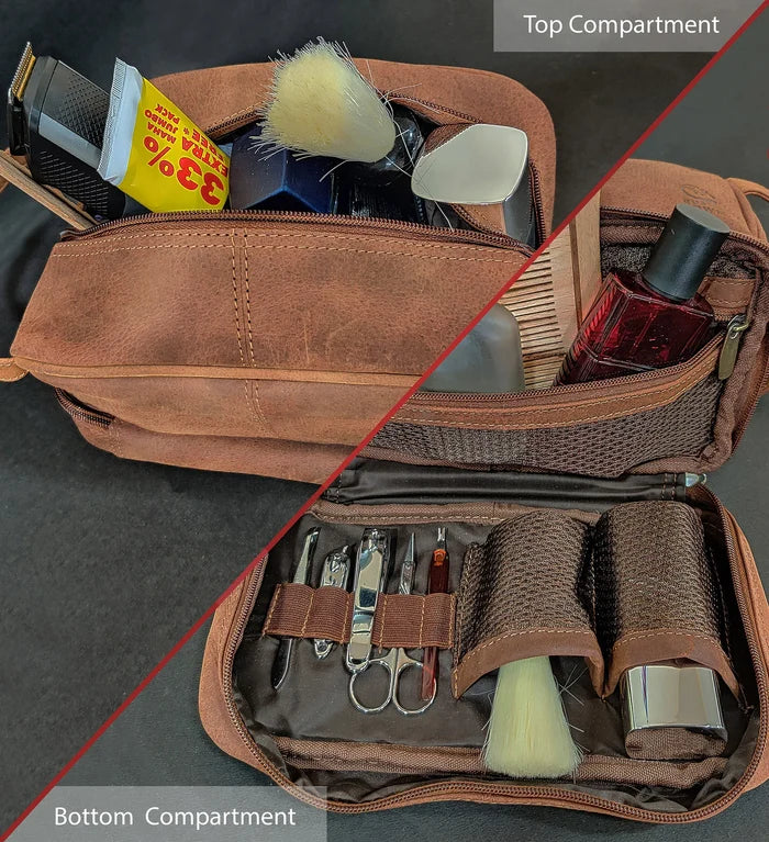 Leather Shaving Bag