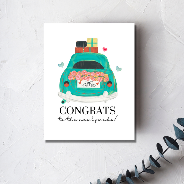 Newlywed Congrats Wedding Card