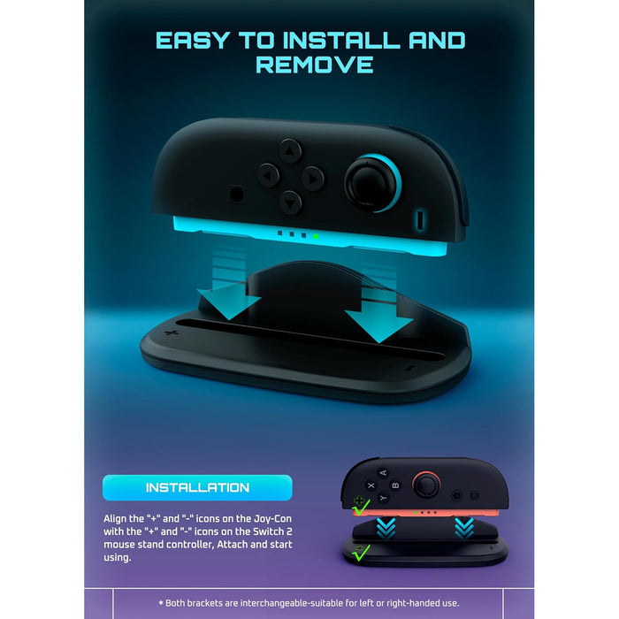 Nintendo Switch 2 Joy-Con Mouse Grip(open box) -Black