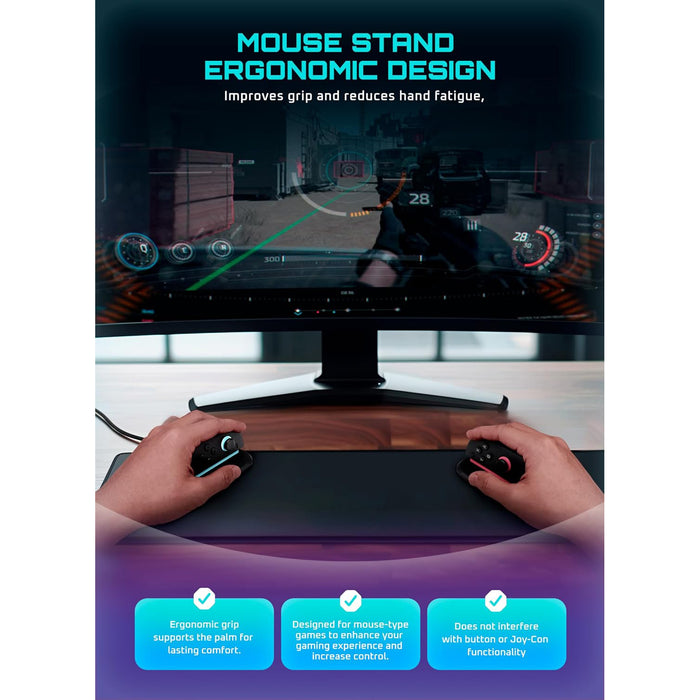 Nintendo Switch 2 Joy-Con Mouse Grip(open box) -Black