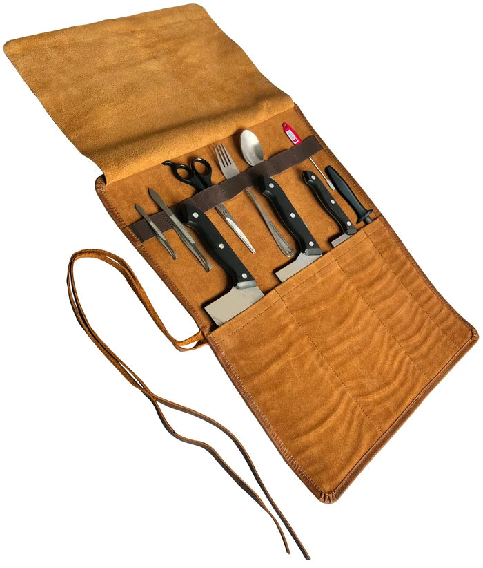 Nomad Leather Knife Roll - Chef's Knife Case Holder