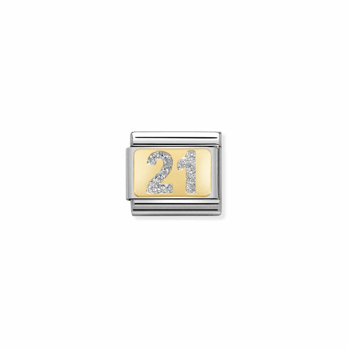 Nomination Classic Link Glitter Charm - 21
