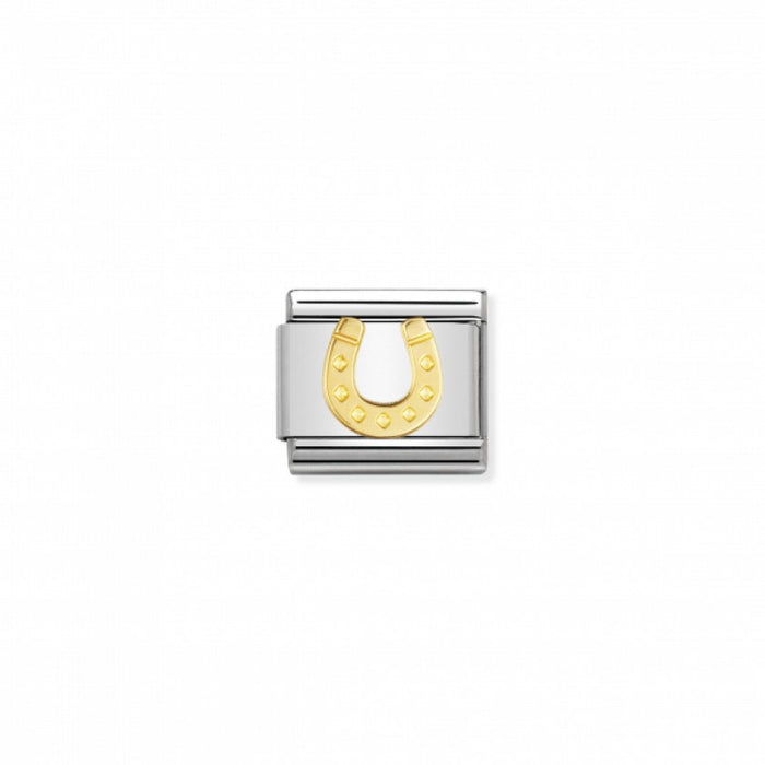 Nomination Classic Link Gold Danish Horseshoe Charm