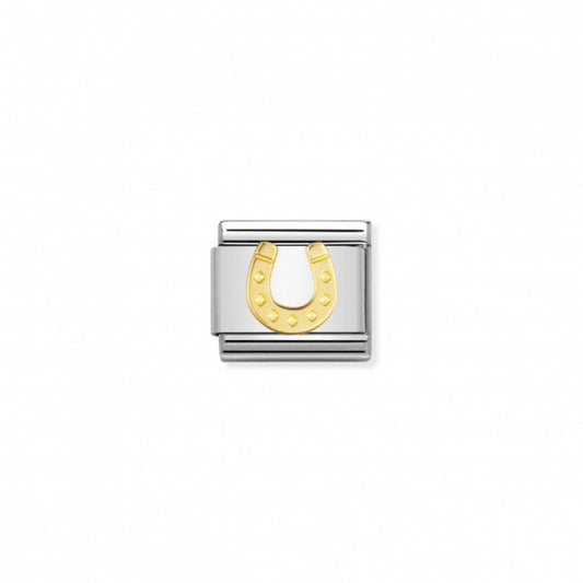 Nomination Classic Link Gold Danish Horseshoe Charm
